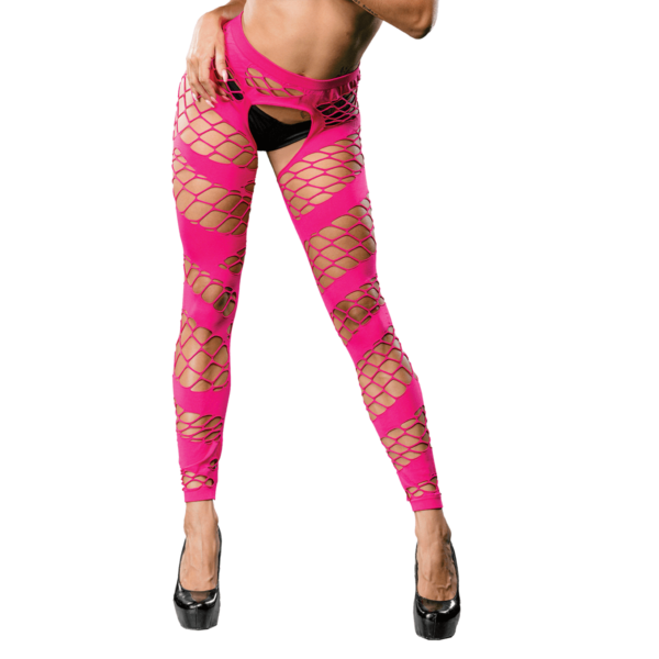 Exotic Sheer leggings in hot pink